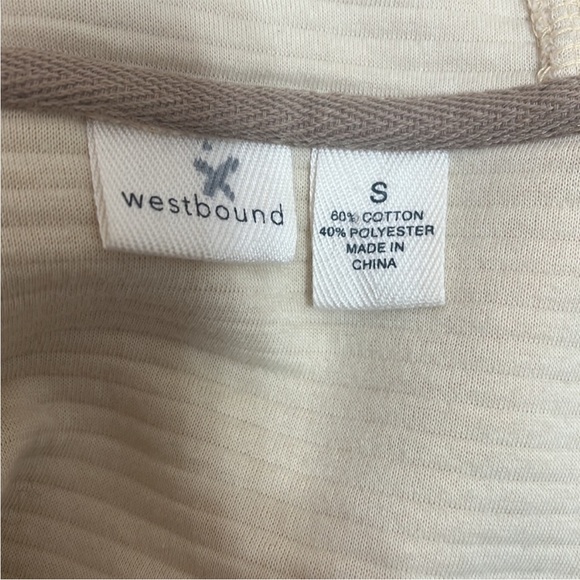 Westbound Cream Ribbed Button Up Sweater Coat - Picture 3 of 10